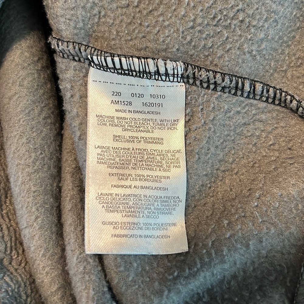 Columbia Black & Gray Two Toned 1/4 Zip Fleece Pullover, Men’s Size Medium - Picture 8 of 8